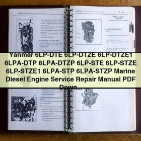 Yanmar 6LP-DTE 6LP-DTZE 6LP-DTZE1 6LPA-DTP 6LPA-DTZP 6LP-STE 6LP-STZE 6LP-STZE1 6LPA-STP 6LPA-STZP Marine Diesel Engine Service Repair Manual