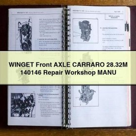 Reparaturhandbuch Vorderachse Carraro 28.32M 140146 WINGET