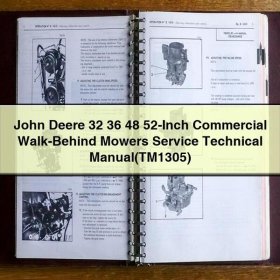John Deere 32, 36, 48, 52 Zoll - Wartungs- und Technische Bedienungsanleitung