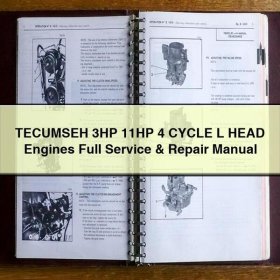 TECUMSEH 3-4 PS 4-Takt L-Kopf Motoren: Kompletter Service- und Reparaturhandbuch