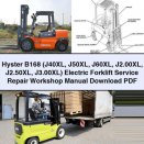 Hyster B168 (J40XL J50XL J60XL J2.00XL J2.50XL J3.00XL) Electric Forklift Service Repair Workshop Manual Download PDF