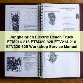 Jungheinrich Elektro-Hochhubwagen ETM214-216, ETM320-325, ETV214-216, ETV320-325 Werkstatt-Servicehandbuch PDF-Download