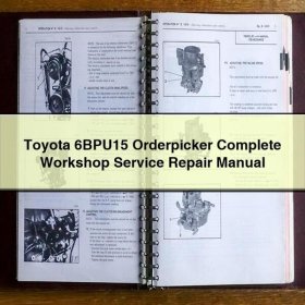Toyota 6BPU15 Kommissionierer Werkstatt-Handbuch (PDF)