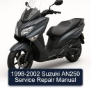 1998-2002 Suzuki AN250 Service Repair Manual