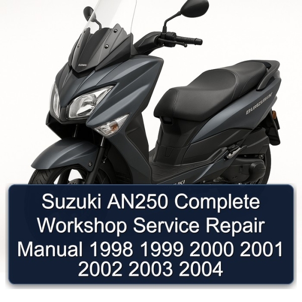 Suzuki AN250 Complete Workshop Service Repair Manual 1998 1999 2000 2001 2002 2003 2004