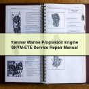 Yanmar Marine Propulsion Engine 6HYM-ETE Service Repair Manual Download PDF