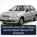 Chevrolet Lanos 2001 Factory Service Repair Manual PDF Download