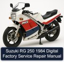 Suzuki RG 250 1984 Digital Factory Service Repair Manual