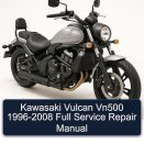 Kawasaki Vulcan Vn500 1996-2008 Full Service Repair Manual