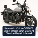 Kawasaki Vulcan VN1600 Mean Streak 2004-2006 All Service Repair Manual