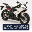 TRIUMPH DAYTONA 750 Shop Manual 1991-1993