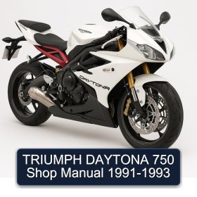 TRIUMPH DAYTONA 750 Shop Manual 1991-1993