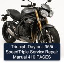 Triumph Daytona 955i SpeedTriple Service Repair Manual 410 PAGES