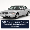 1993 Mercury Grand Marquis Service & Repair Manual Software