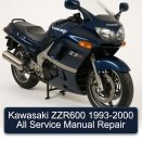 Kawasaki ZZR600 1993-2000 All Service Manual Repair