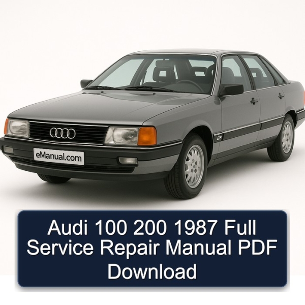 Audi 100 200 1987 Full Service Repair Manual PDF Download