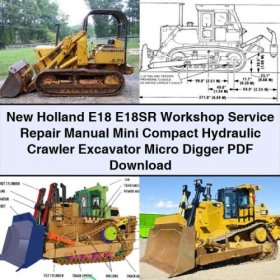 Werkstatt- und Servicemanual für New Holland E18 E18SR Minibagger PDF Download