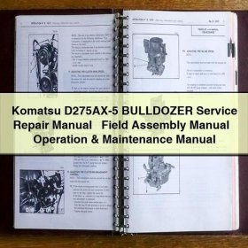 Komatsu D275AX-5 Bulldozer: Service-, Montage- und Betriebshandbuch