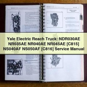 Yale Elektro-Hochhubwagen: NDR030AE NR035AE NR040AE NR045AE [C815] NS040AF NS050AF [C816] Service-Handbuch