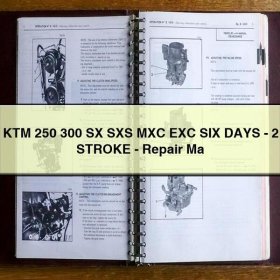 KTM 250/300 SX/SXS/MXC/EXC Six Days 2-Takt Reparaturhandbuch