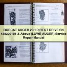 BOBCAT AUGER 20H DIRECT DRIVE SN 438300101 & Above (LOWE AUGER) Service Repair Manual