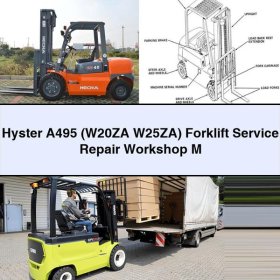 Hyster A495 (W20ZA W25ZA) Gabelstapler: Wartung, Reparatur, Werkstatt-Handbuch