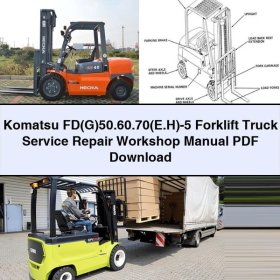 Komatsu FD(G)50.60.70(E.H)-5 Gabelstapler Service- und Reparaturhandbuch