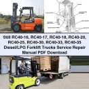 Still RC40-16 RC40-17 RC40-18 RC40-20 RC40-25 RC40-30 RC40-33 RC40-35 Diesel/LPG Forklift Trucks Service Repair Manual