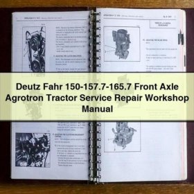 Deutz-Fahr Agrotron 150-157.7-165.7 Front Axle Werkstatt Handbuch
