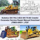 Kobelco SK170LC-6ES SK170-6E Crawler Excavator Service Repair Manual (YM05-00651- )