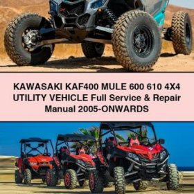 Kawasaki KAF400 Mule 600/610 4x4: Werkstatt-Handbuch (2005+) PDF Download