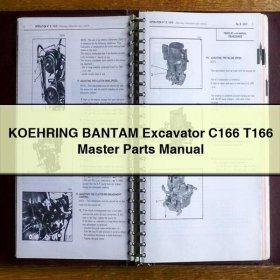 KOEHRING BANTAM Bagger C166 T166 Ersatzteilhandbuch