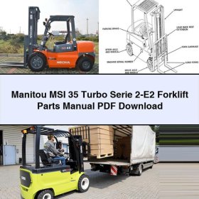 Manitou MSI 35 Turbo Serie 2-E2 Gabelstapler Ersatzteilhandbuch