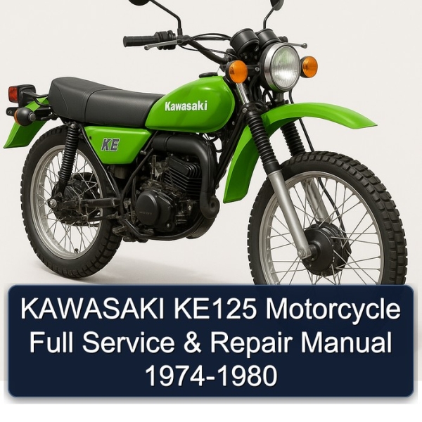 KAWASAKI KE125 Motorcycle Full Service & Repair Manual 1974-1980