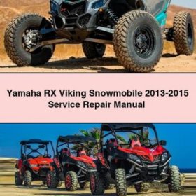 Yamaha RX Viking Schneemobil Werkstatt- und Reparaturhandbuch (2013-2015) PDF Download