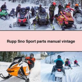 Rupp Sno-Sport Ersatzteilhandbuch (Vintage PDF Download)