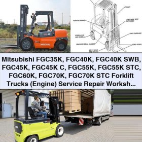 Mitsubishi FGC35K-70K Gabelstapler (Motor) Werkstatt-Handbuch
