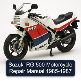 Suzuki RG 500 Motorcycle Repair Manual 1985-1987