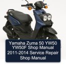 Yamaha Zuma 50 YW50 YW50F Shop Manual 2011-2014 Service Repair Shop Manual