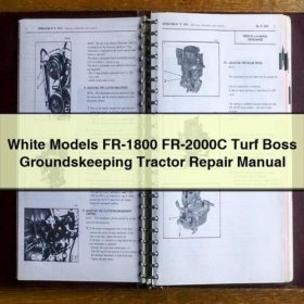 Reparaturanleitung für White Models FR-1800 FR-2000C Turf Boss Rasenmäher-Traktoren (PDF)
