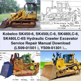 Kobelco SK450-6/-6LC & SK480LC-6/-6S Hydraulikbagger Service- und Reparaturhandbuch (LS09-01501 - YS09-01301)