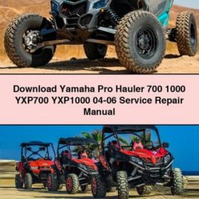 Yamaha Pro Hauler 700/1000 (YXP700/YXP1000) - Werkstatt- und Reparaturhandbuch 2004-2006 (PDF)