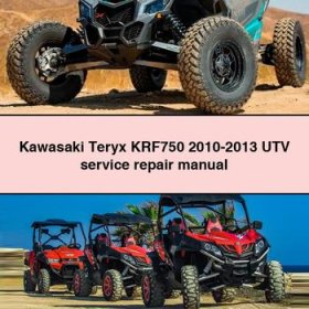 Kawasaki Teryx KRF750 2010-2013 UTV Service Repair Manual PDF Download
