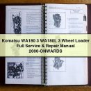 Komatsu WA180 3 WA180L 3 Wheel Loader Full Service & Repair Manual 2000-ONWARDS