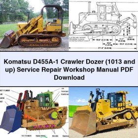 Komatsu D455A-1 Raupenlader (ab 1013) Service- und Reparaturhandbuch