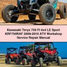 Kawasaki Teryx 750 FI 4x4 LE Sport KRF750RAF 2009-2010 ATV Workshop Service Repair Manual PDF Download