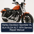 Harley Davidson Sportster XL XLH XLCH XLT 1974 Service Repair Manual