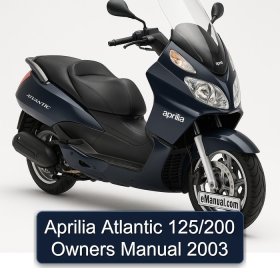 Aprilia Atlantic 125/200 Owners Manual 2003