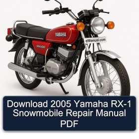 Yamaha RX-1 Schneemobil Reparaturhandbuch 2005 (PDF)
