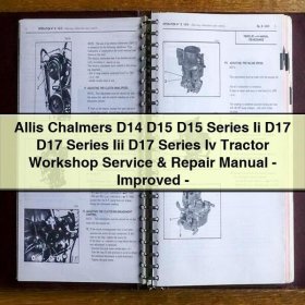 Allis Chalmers D14 - D17 Traktoren Werkstatt- und Reparaturhandbuch (verbessert)